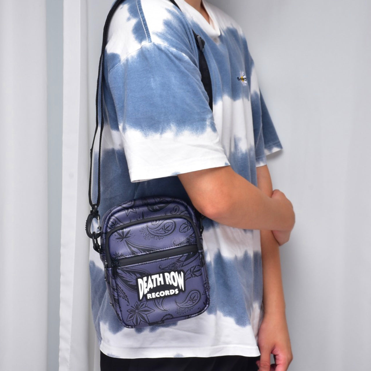 Death Row Records - Tha Essentials - Smell-Proof Crossbody Bag - Midnight Death Row Records - Tha Essentials - Smell-Proof Crossbody Bag - Midnight